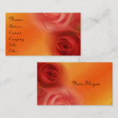 赤いバラ 名刺 (正面/裏面)