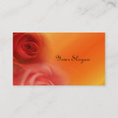 赤いバラ 名刺 (裏面)