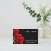 赤いバラ 名刺 (スタンド正面)