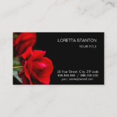 赤いバラ 名刺 (正面)