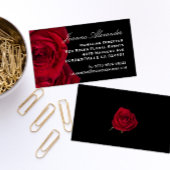 赤いバラ 名刺