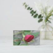 赤いバラ 名刺 (スタンド正面)