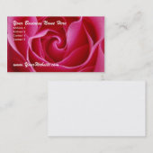 赤いバラ 名刺 (正面/裏面)