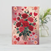 赤いバラ、愛してる カード (スタンド正面)