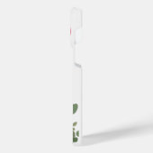 赤いバラ – 手色彩の鮮やか – モノグラム iPhoneケース (左側面)