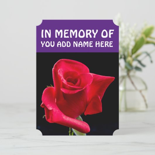 赤いバラ 招待状 (スタンド正面)