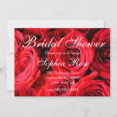 赤いバラ 招待状 (正面)