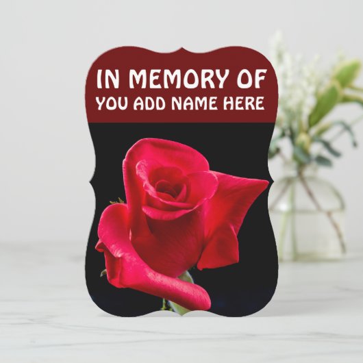 赤いバラ 招待状 (スタンド正面)