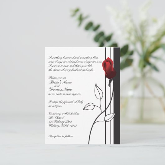 赤いバラ 招待状 (スタンド正面)