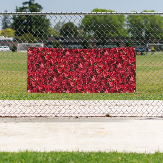 赤いバラ 横断幕 (インサイチュ)