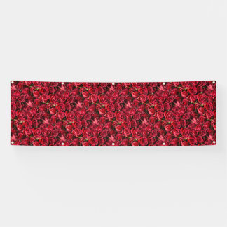 赤いバラ 横断幕