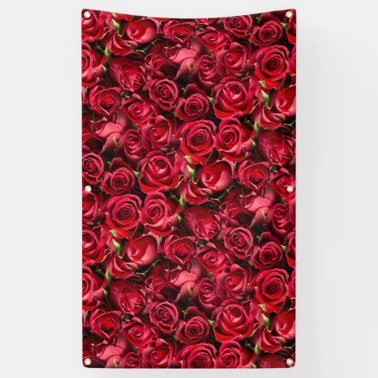 赤いバラ 横断幕 (縦)