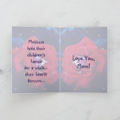 赤いバラ – 母の日のカード カード (内部)