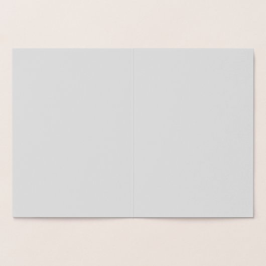 赤いバラ - 母の日 箔カード (内部)