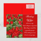 赤いバラ、永遠のバラ_ ポストカード (正面/裏面)