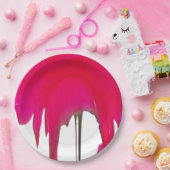 赤いバラ 白い空 紙のディナープレート ペーパープレート (パーティー)