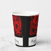 赤いバラ 紙コップ (右)