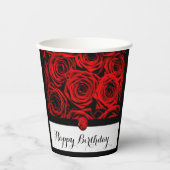 赤いバラ 紙コップ (正面)