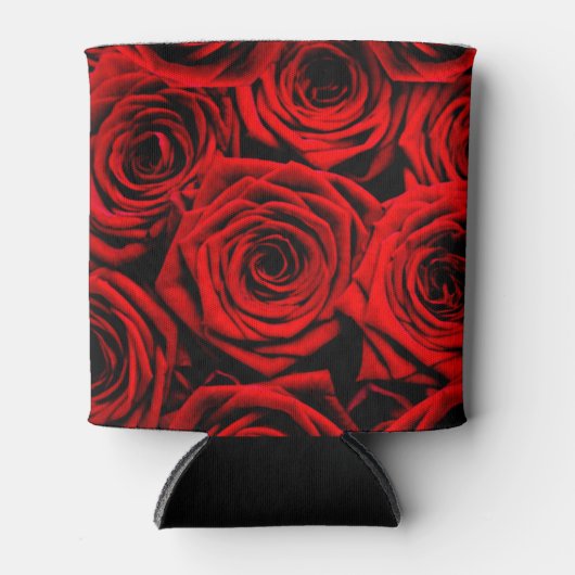 赤いバラ 缶クーラー (正面)