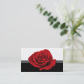 赤いバラ-花屋の名刺 名刺 (スタンド正面)