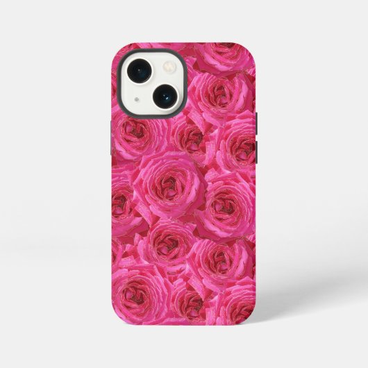 赤いバラ、花、赤、愛 iPhoneケース (裏面)