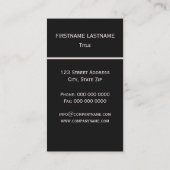 赤いバラ-黒 名刺 (裏面)