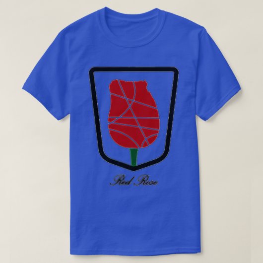 赤いバラ(1) Tシャツ (デザイン正面)