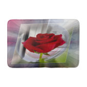 赤いバラ 2 バスマット (正面)