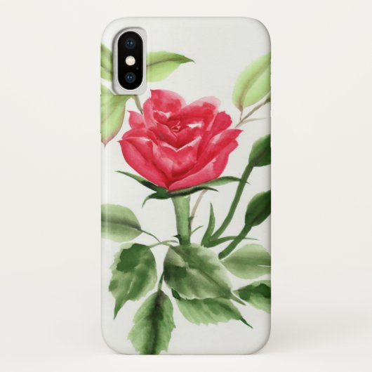 赤いバラ Case-Mate iPhoneケース (裏面)