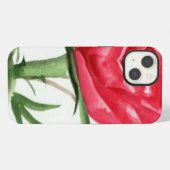 赤いバラ iPhoneケース (裏面横)