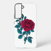 赤いバラ SAMSUNG GALAXYケース (裏面)
