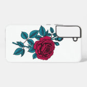 赤いバラ SAMSUNG GALAXYケース (裏面横)