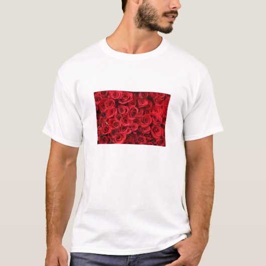 赤いバラ Tシャツ (正面)