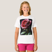 赤いバラ Tシャツ (正面フル)