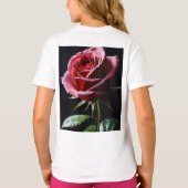 赤いバラ Tシャツ (裏面)