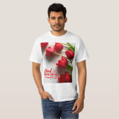 赤いバラ🌹🌹🌹 Tシャツ (正面フル)