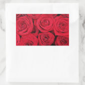 赤いバラby Therosegarden 長方形シール (バッグ)