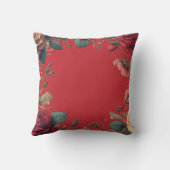 赤いバラPHOTOメモリアル記念センチメンタル クッション (裏面)