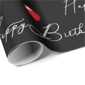 赤いバルーンのハッピーバースデー ラッピングペーパー (ロールコーナー)