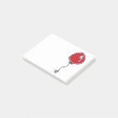 赤いバルーンパーティー装飾漫画 ポストイット (アングル)