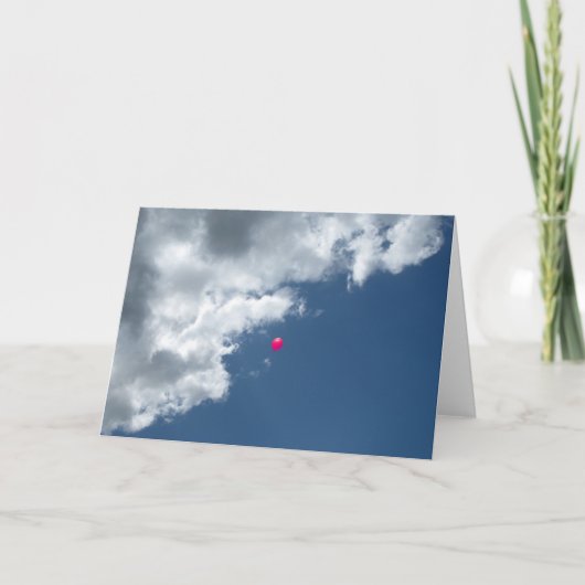 赤いバルーン カード (正面)