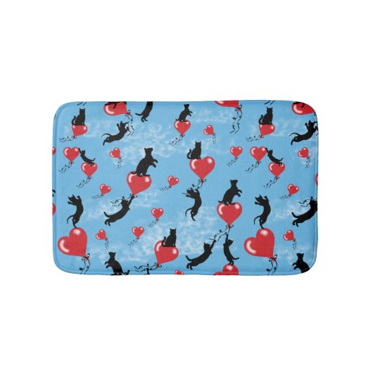 赤いバルーン バスマット (正面)