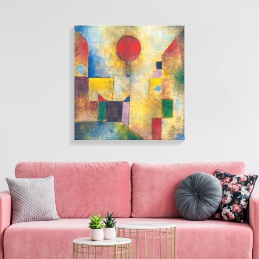 赤いバルーン |ポール・クレー | キャンバスプリント (インサイチュ (リビング))