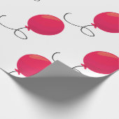 赤いバルーン ラッピングペーパー (角)