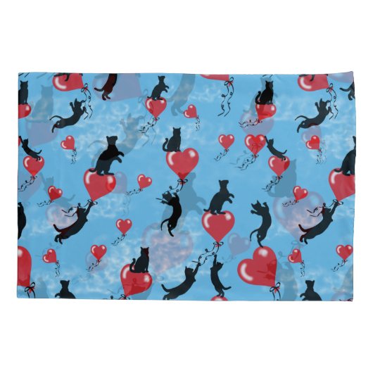 赤いバルーン 枕カバー (裏面-左)