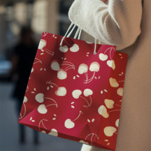 赤いバレンタインのためのクリームウォーターカラーチェリー - ヴァレンタイン