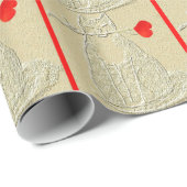 赤いバレンタインの子猫CAT ラッピングペーパー (ロールコーナー)