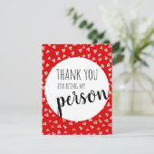 赤いバレンタインカード シーズンカード (スタンド正面)