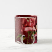 赤いバレンタインデーの妖精 ツートーンマグカップ (中央)