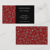 赤いバンダナの名刺 名刺 (正面/裏面)